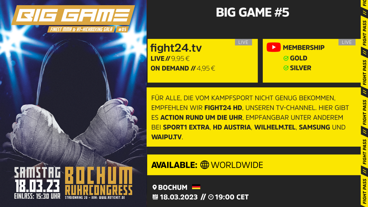 Fight Pass fight24 BIG GAME 5 fight24