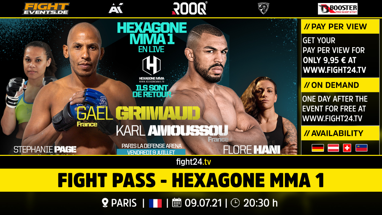 Fight Pass fight24 HEXAGONE MMA 1 fight24